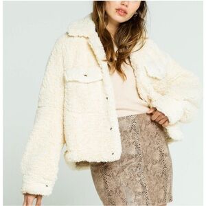 Free People Teddy Swing Jacket - S